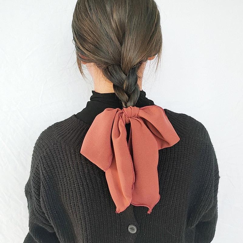 Bowknot Hair Scrunchies For Women Girls Sweet Elastic Hair Bands Elegant Hair Tie Rope Rubber Band Hair Gum Gorgeous Hair Accessories For Women