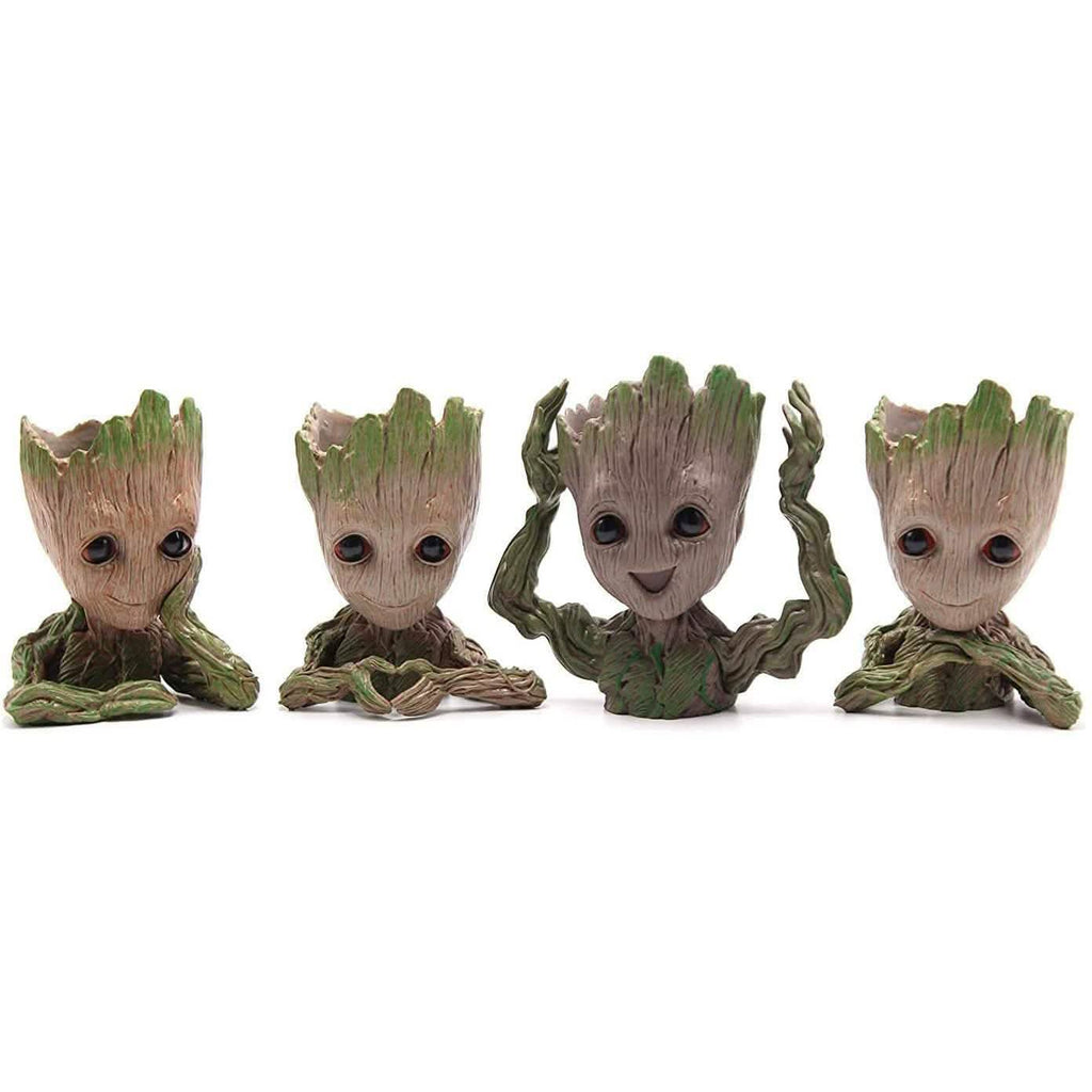 Boxod Treeman Baby Groot Succulent Flower Pot with Hole Pen Holder