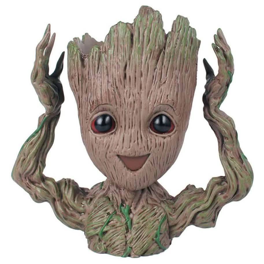Boxod Treeman Baby Groot Succulent Flower Pot with Hole Pen Holder