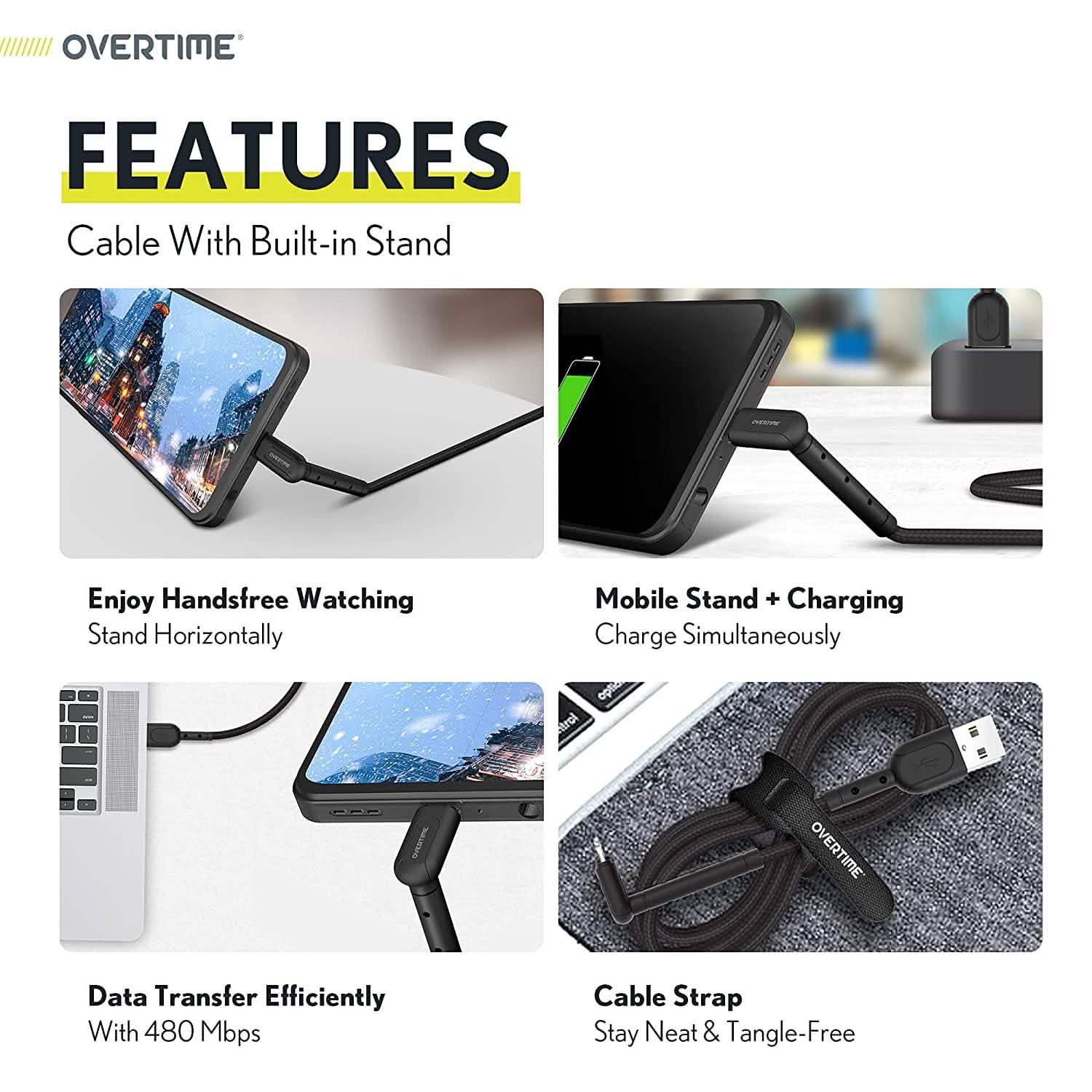 Braided Nylon High Speed Micro USB 90 Degree Charging Cable