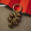 Brass Handicraft Die-Casting Wind Chimes Bell Button Wind Bell Bronze Bell Gift Home Decoration Pendant Brown  Bell Metal Chandelier Wind Chime