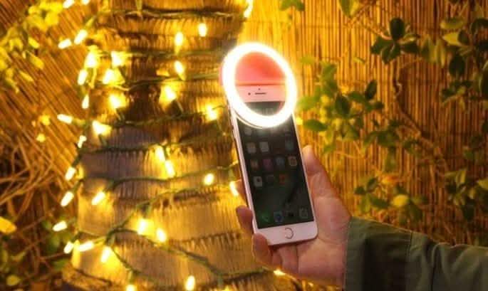 Bright Ring Rechargeable LED Selfie Light for All Phone Models