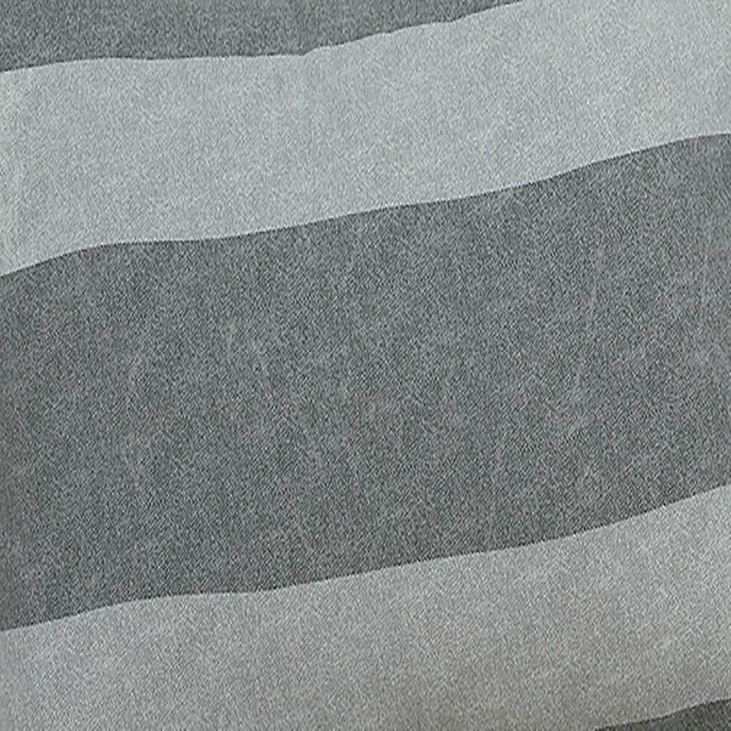Brooklyn Flat Herringbone Wide Striped Grey Comforter Set