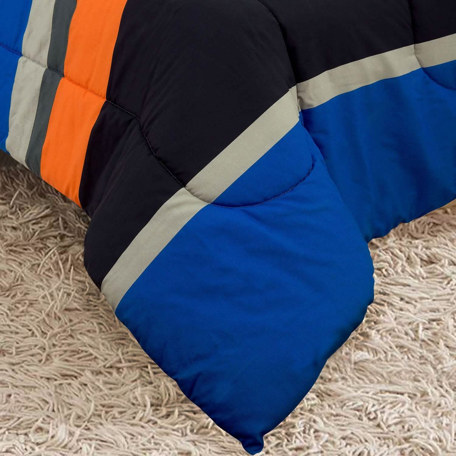 Brooklyn Flat Rugby Stripe Bed-in-a-Bag Set