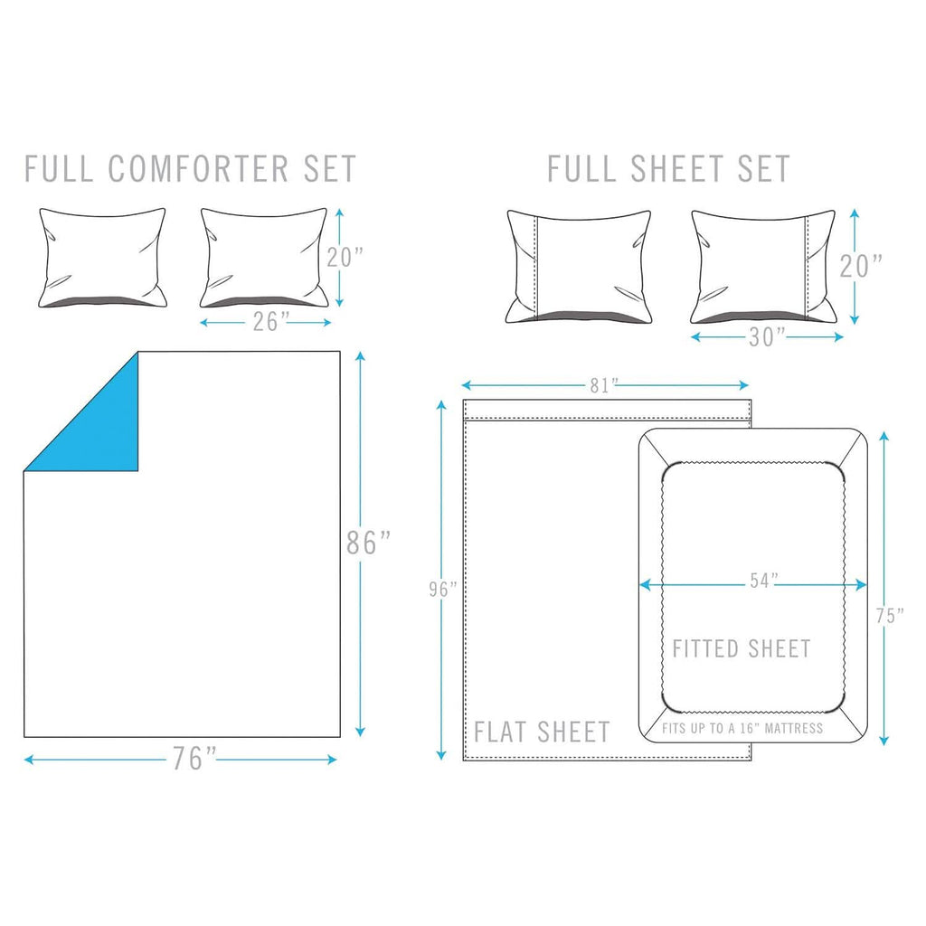 Brooklyn Flat Rugby Stripe Bed-in-a-Bag Set