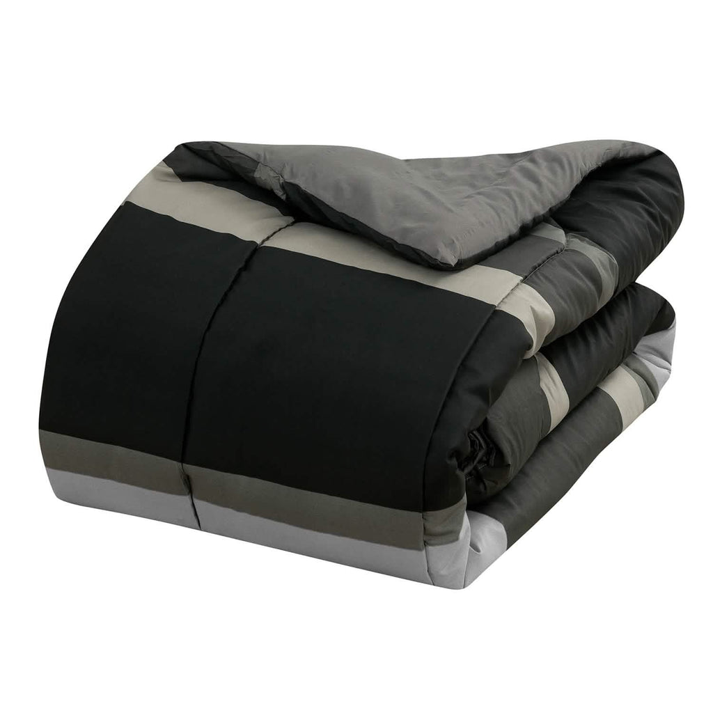 Brooklyn Flat Rugby Stripe Bed-in-a-Bag Set