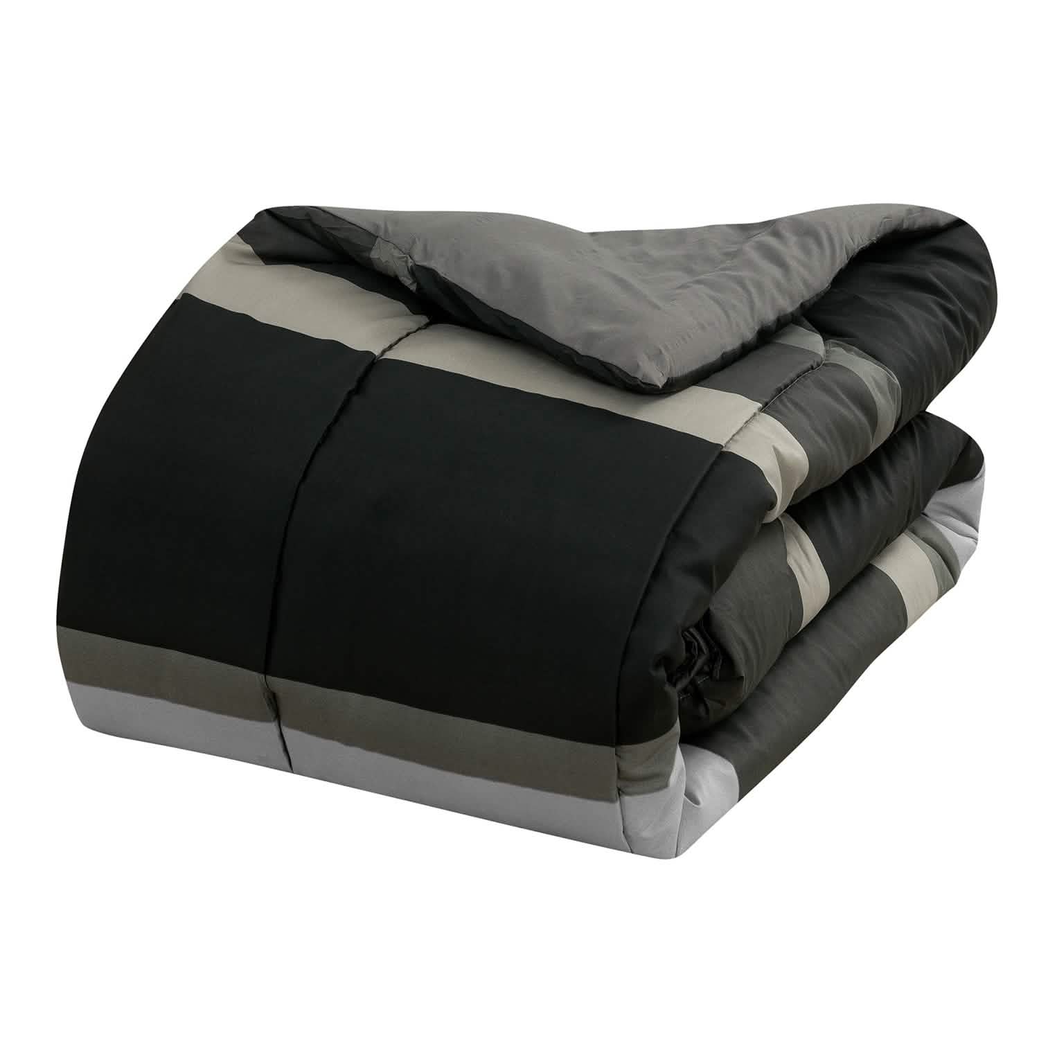 Brooklyn Flat Rugby Stripe Bed-in-a-Bag Set