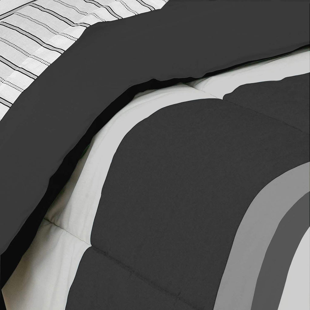 Brooklyn Flat Rugby Stripe Bed-in-a-Bag Set