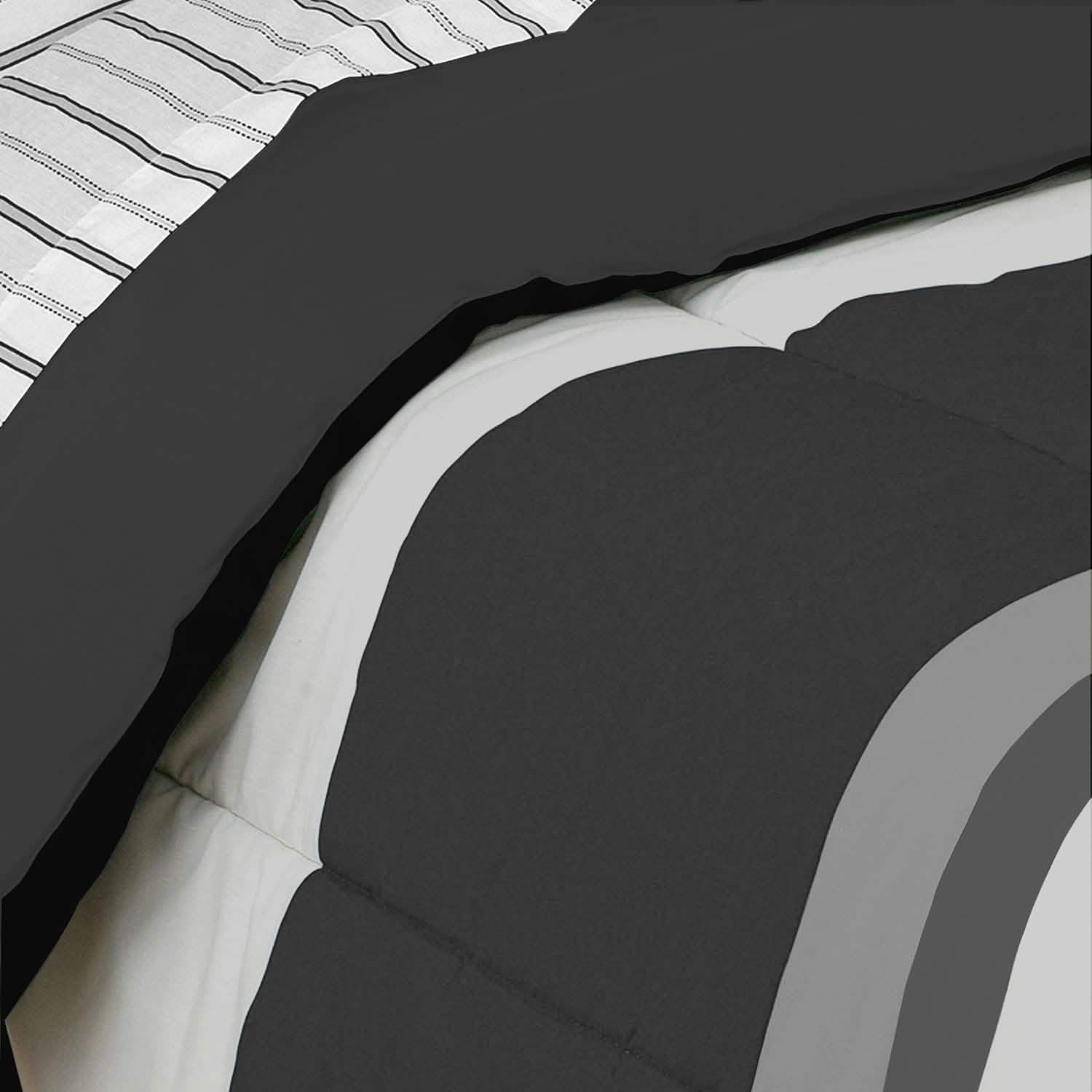 Brooklyn Flat Rugby Stripe Bed-in-a-Bag Set