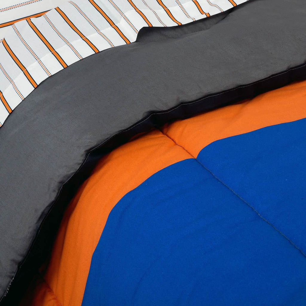 Brooklyn Flat Rugby Stripe Bed-in-a-Bag Set