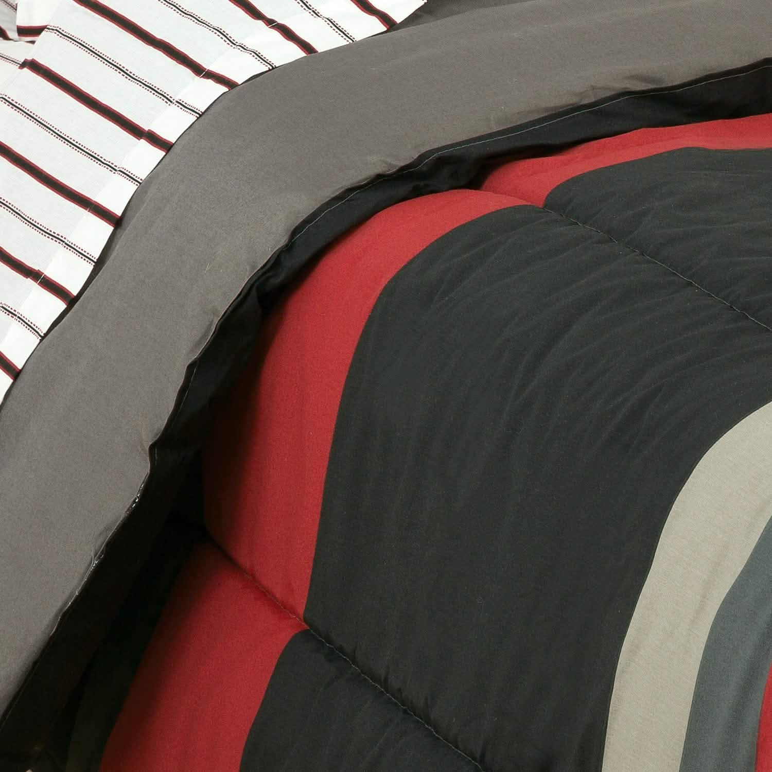 Brooklyn Flat Rugby Stripe Bed-in-a-Bag Set