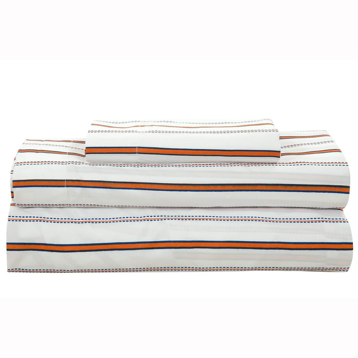 Brooklyn Flat Rugby Stripe Bed-in-a-Bag Set