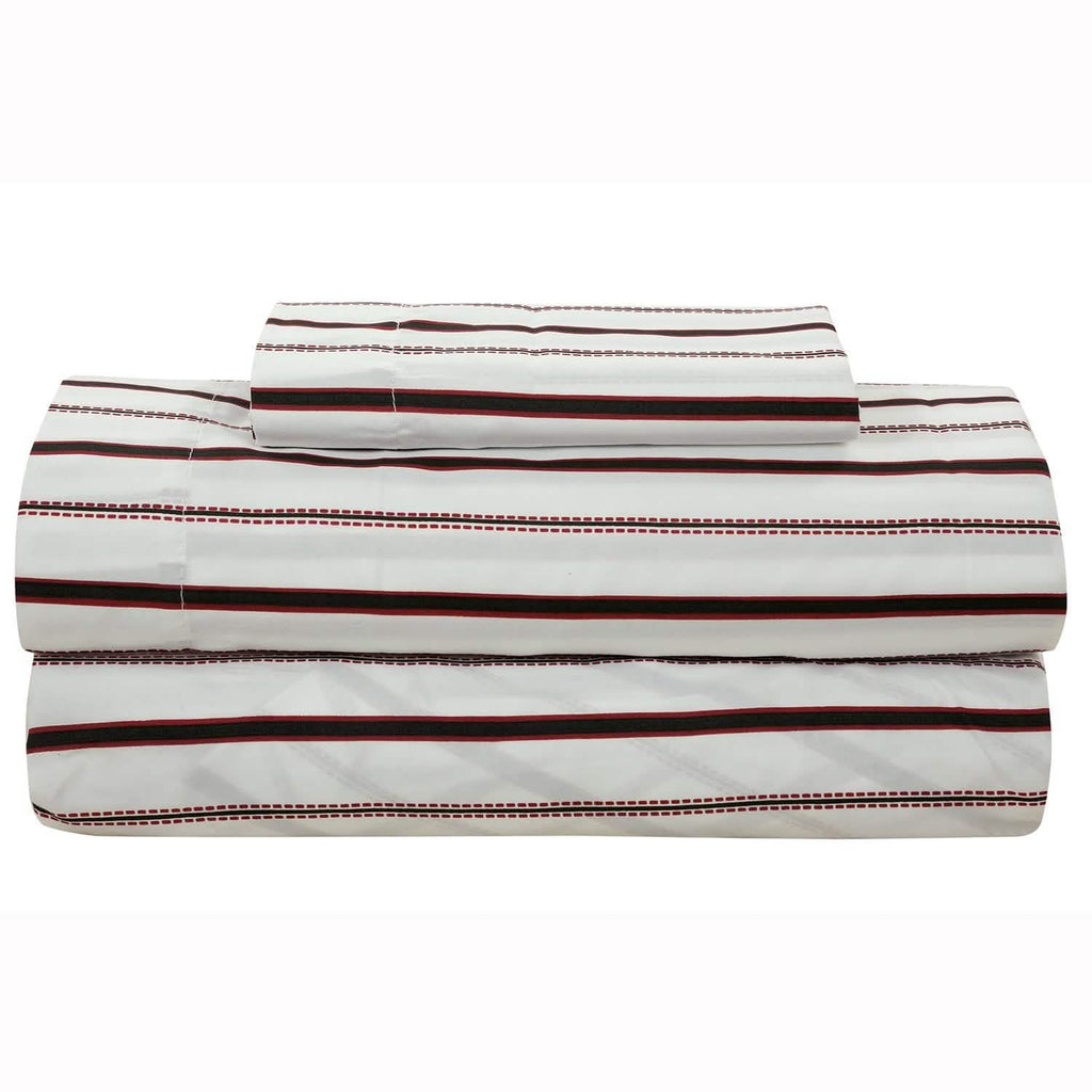 Brooklyn Flat Rugby Stripe Bed-in-a-Bag Set