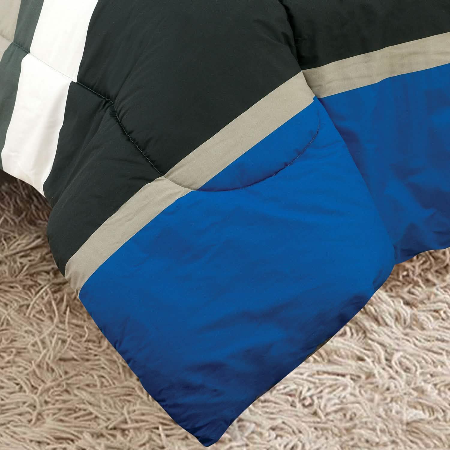 Brooklyn Flat Rugby Stripe Bed-in-a-Bag Set