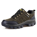 Brown Men's Wear-Resistant Sports Shoes Outdoor Hiking Shoes Training Solid Color Men's Shoe Low Top Waterproof Hiking Shoes Outdoor Lightweight Walking Shoes
