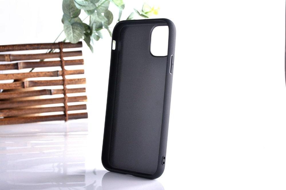 Brown Simple Easy Grip Wooden Design Slim Case for iPhone 11 14 12 13 Pro XS Max x XR mini SE2 SE 7 6 8 6s Plus Cover Wood Bamboo Pattern Leather Vintage Case