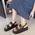 Buckle Open Toe Platform Sandals