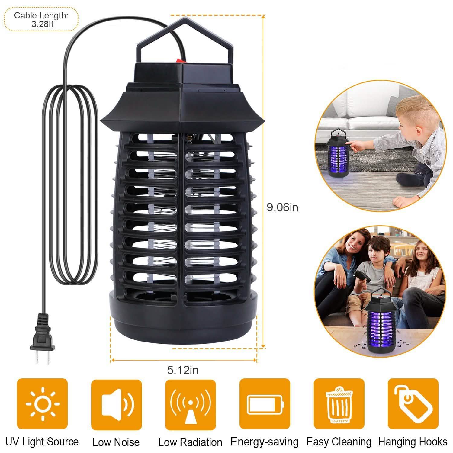 Bug Zapper Electric UV Mosquito Killer Lamp