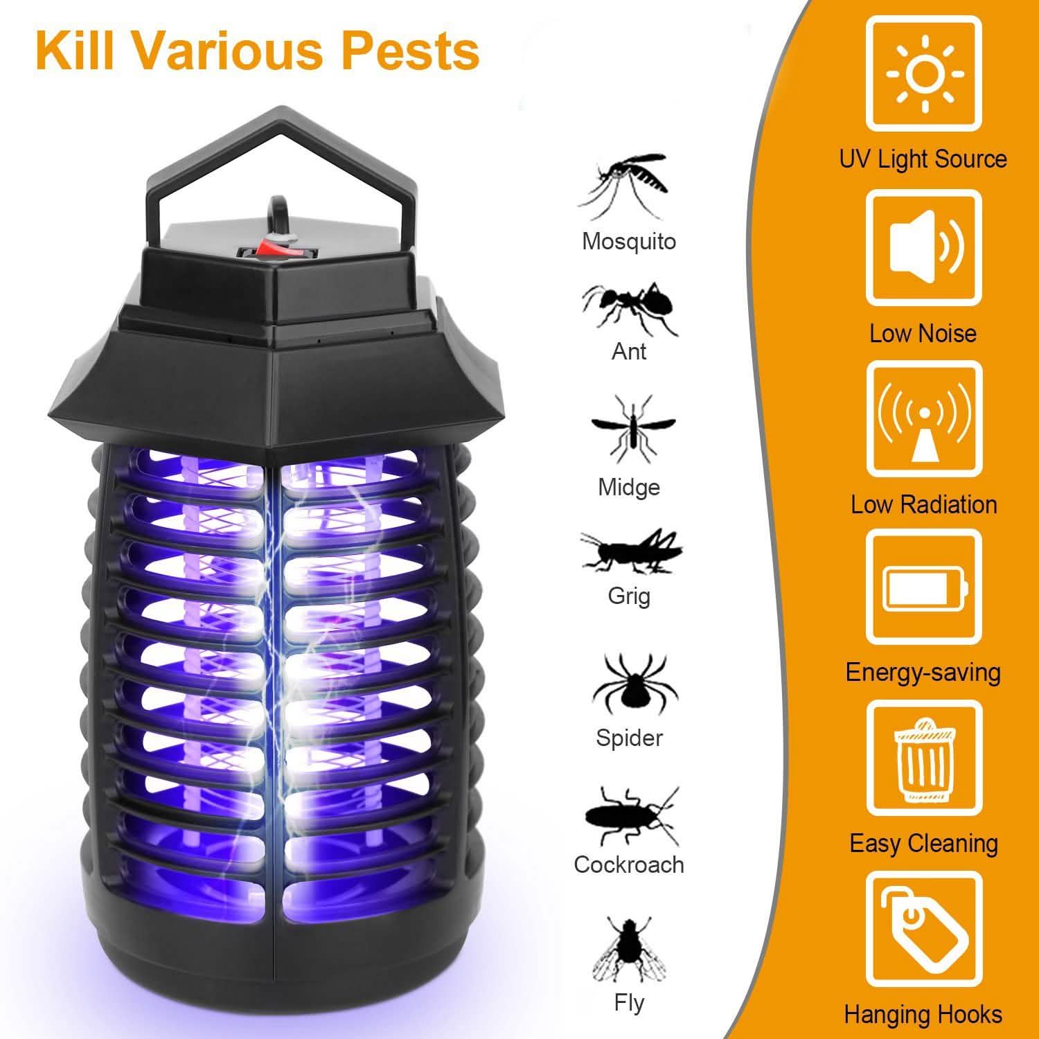 Bug Zapper Electric UV Mosquito Killer Lamp