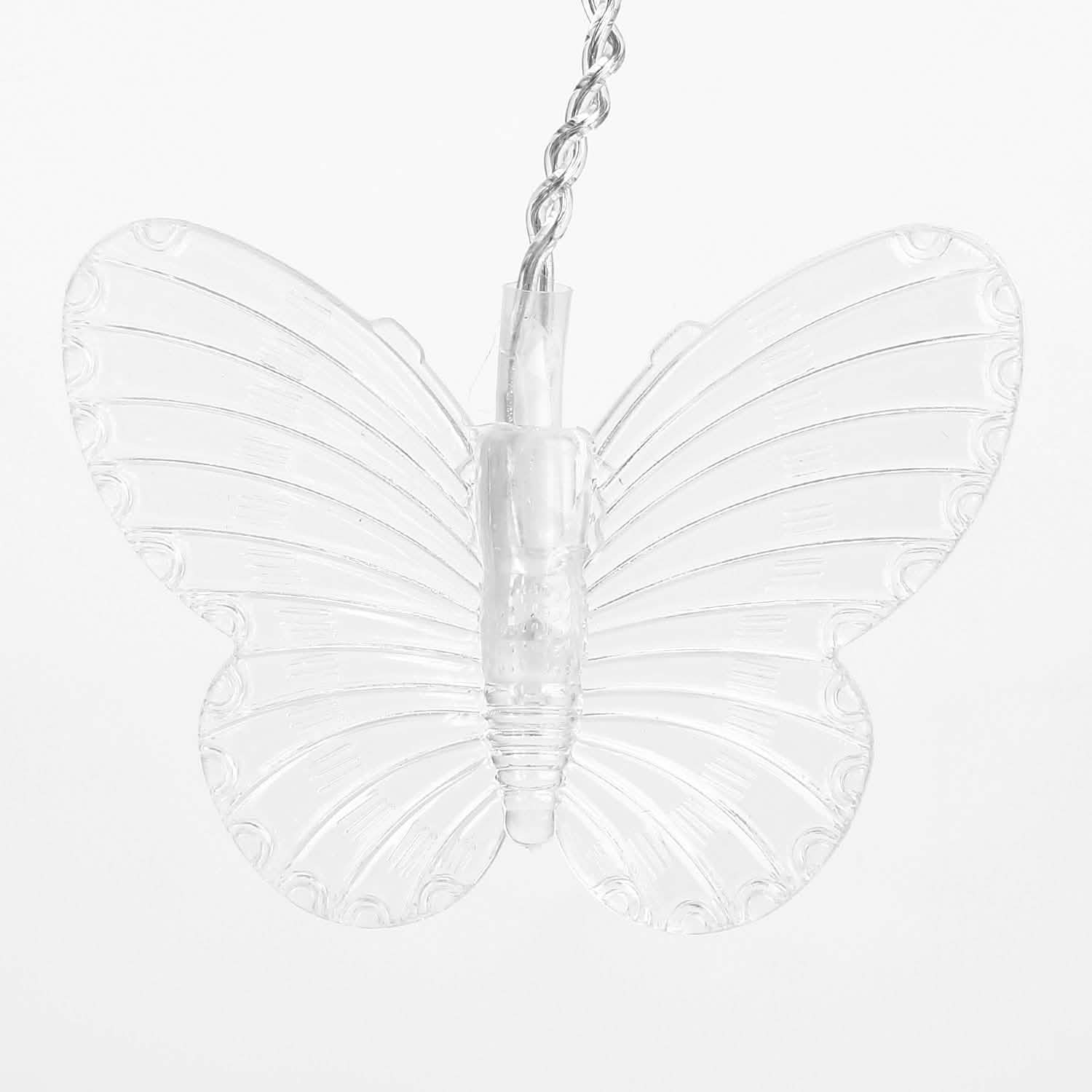 Butterfly Curtain String Lights USB Powered with 8 Modes 96 LED Remote Control