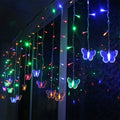 Butterfly Curtain String Lights USB Powered with 8 Modes 96 LED Remote Control