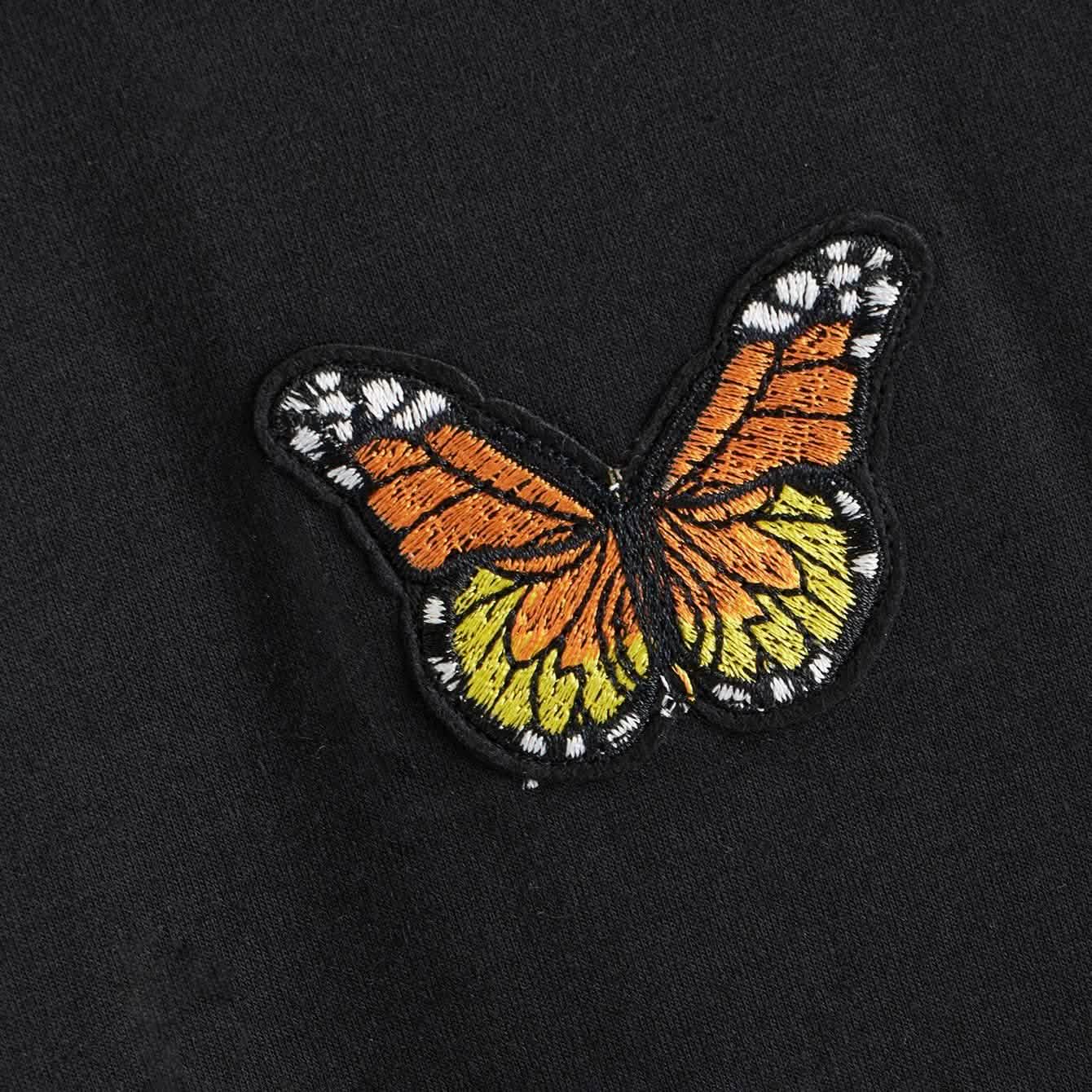Butterfly Graphic Drawstring Hoodie