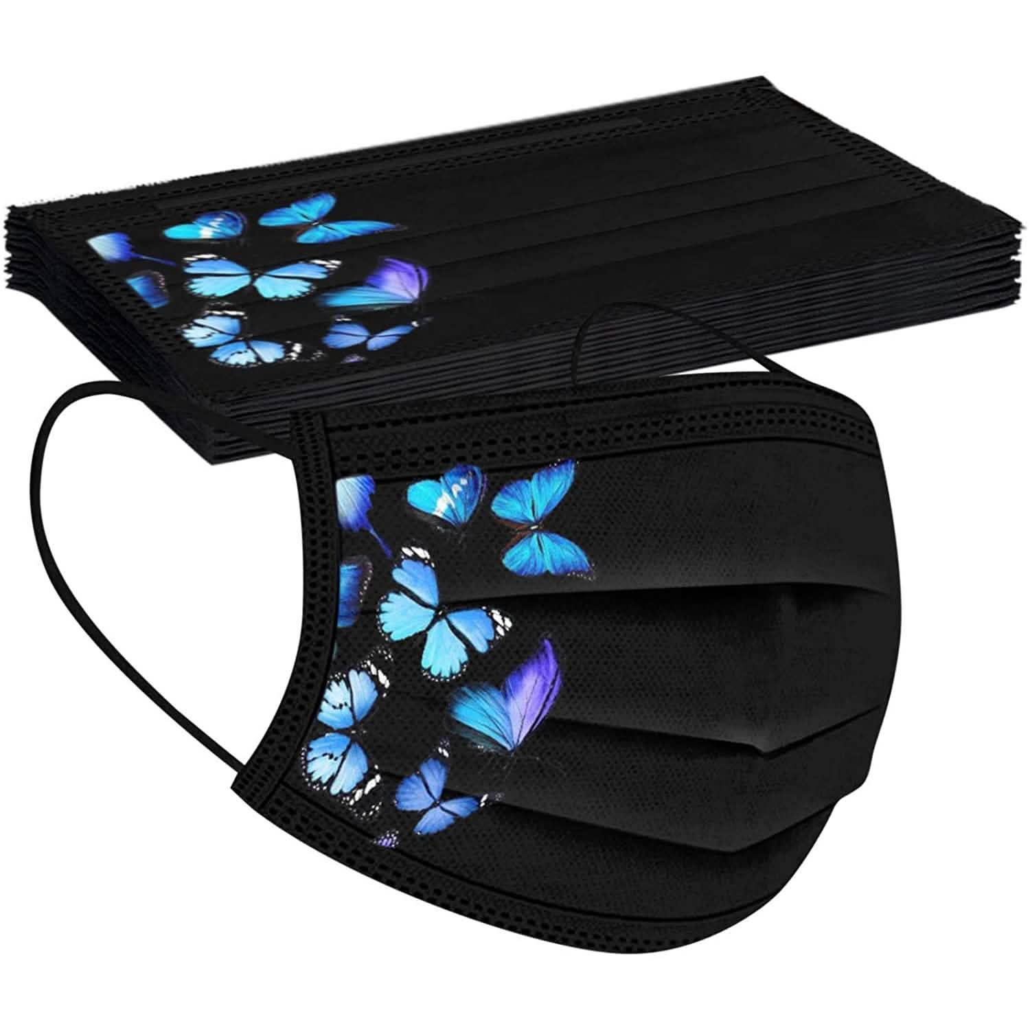 Butterfly Printed Paper Mask