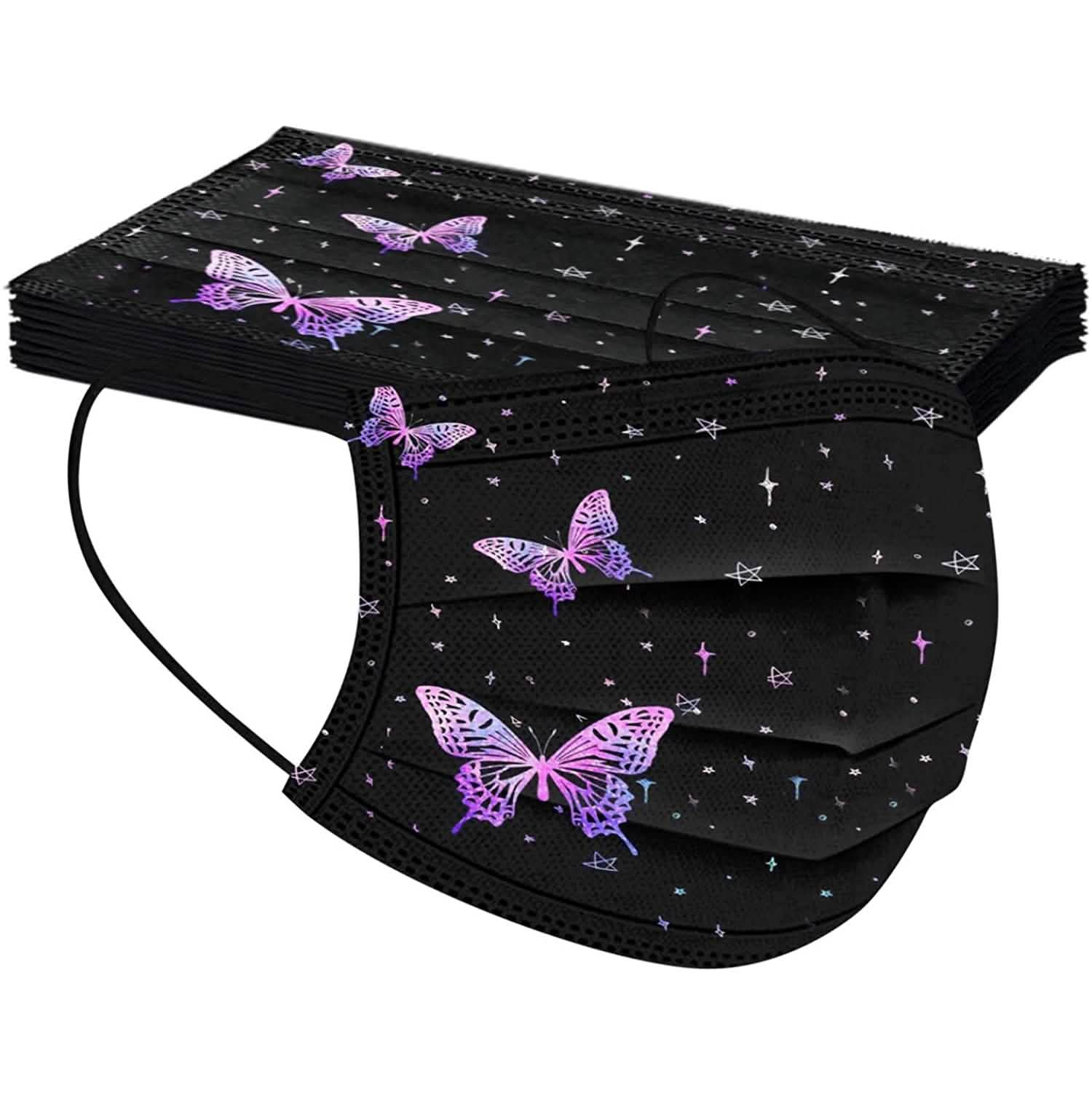Butterfly Printed Paper Mask