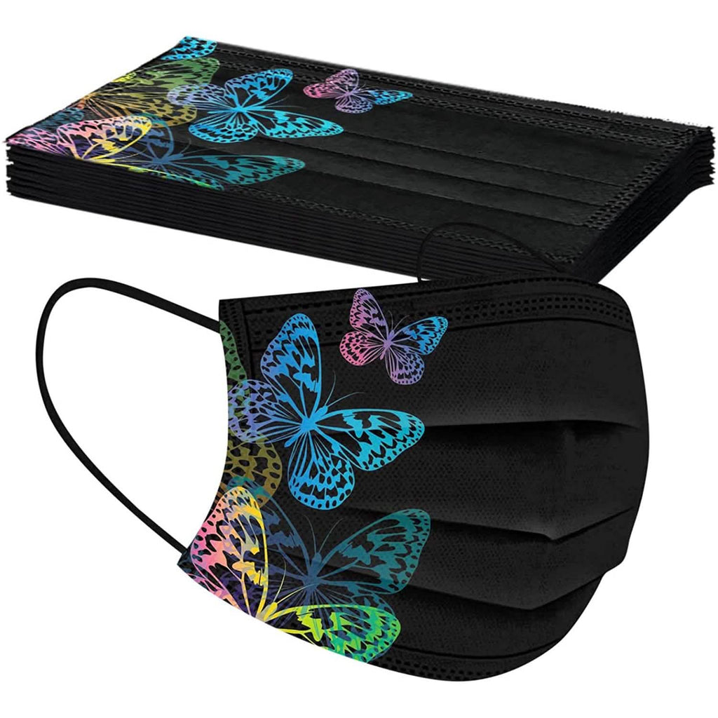 Butterfly Printed Paper Mask