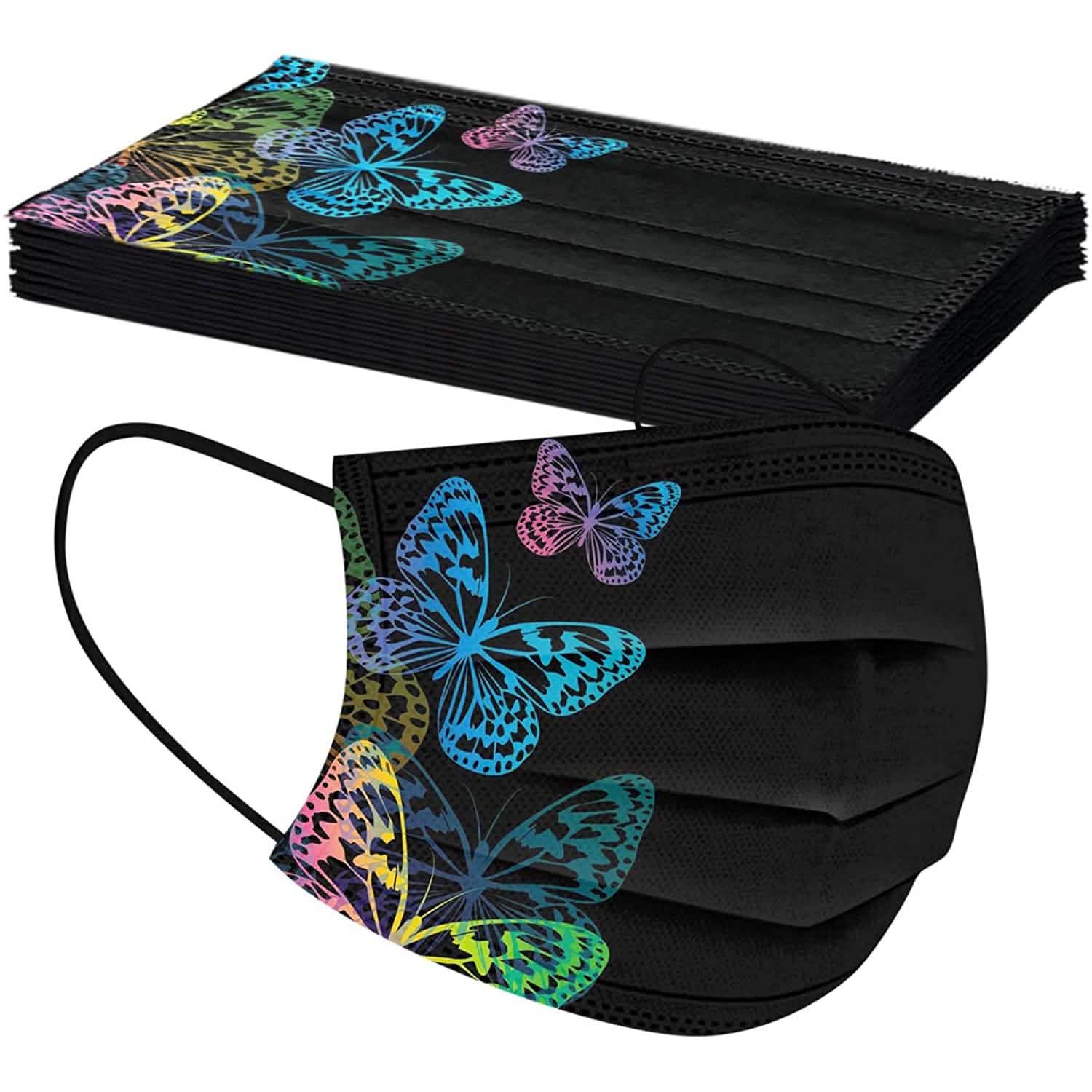 Butterfly Printed Paper Mask