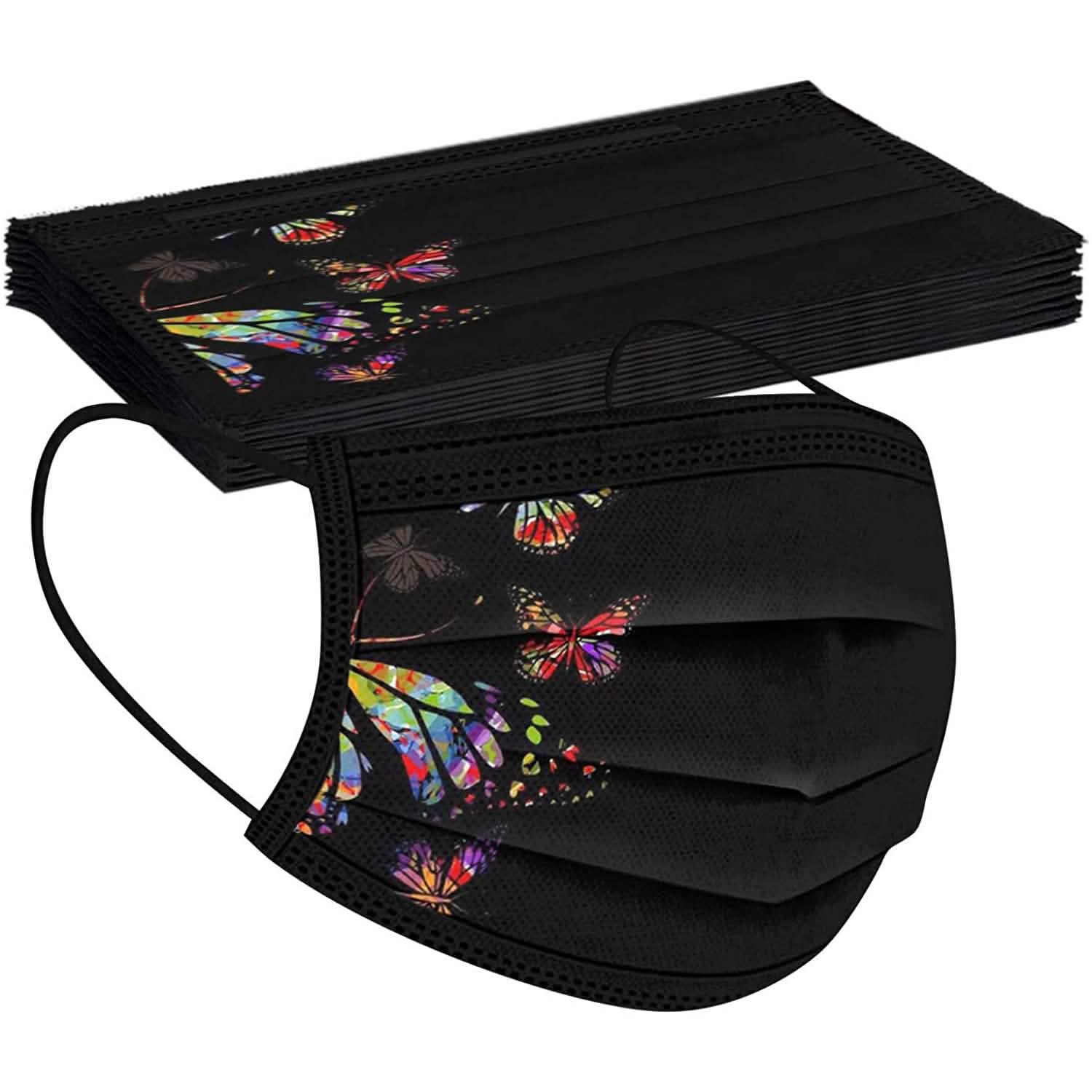 Butterfly Printed Paper Mask