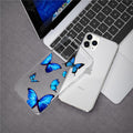 Butterfly Soft Clear Protection Case For iPhone Soft Cover For iPhone 11 12 13 14 Pro Max Mini Crystal Clear Cute Shockproof Slim Fit Bumper Protective Cover Colorful Butterfly Design Case For Girls