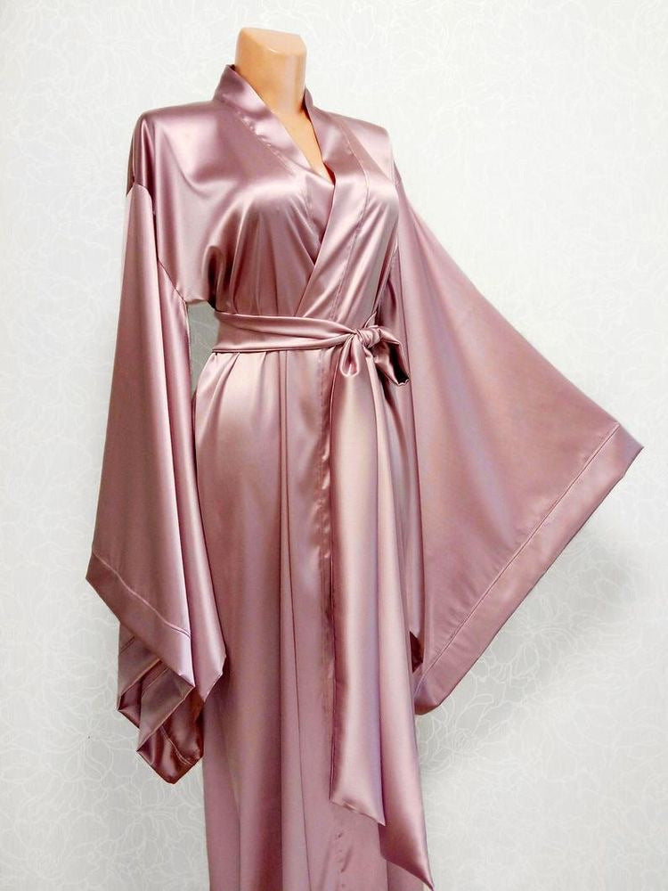 Women's Casual Wide Sleeve Plus Size Cardigan Robe