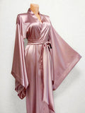 Women's Casual Wide Sleeve Plus Size Cardigan Robe