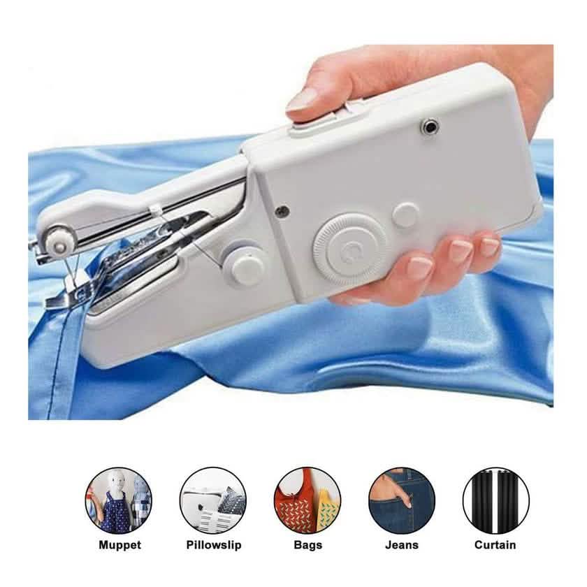 Portable Handheld Sewing Machine Cordless Clothes Quick Stitch