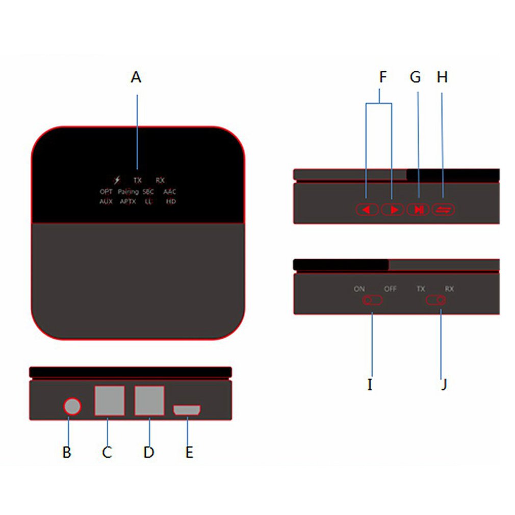 Two-in-one B20 Bluetooth Adapter Bluetooth Receiver