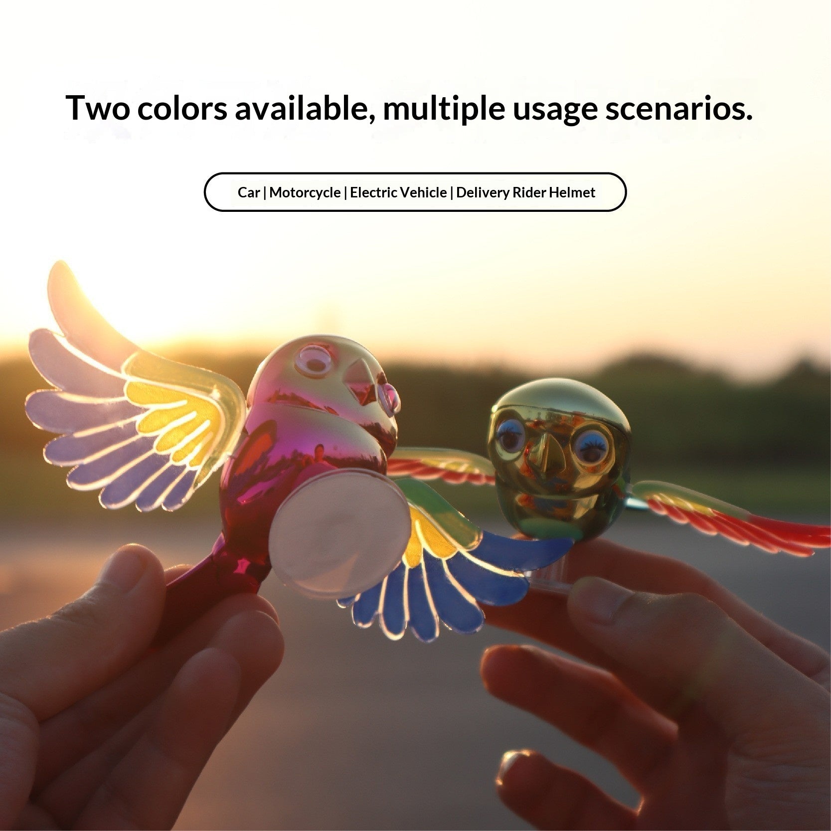 Car-mounted Little Bird Companion Toy A Unique And Novel Exterior Car Decoration