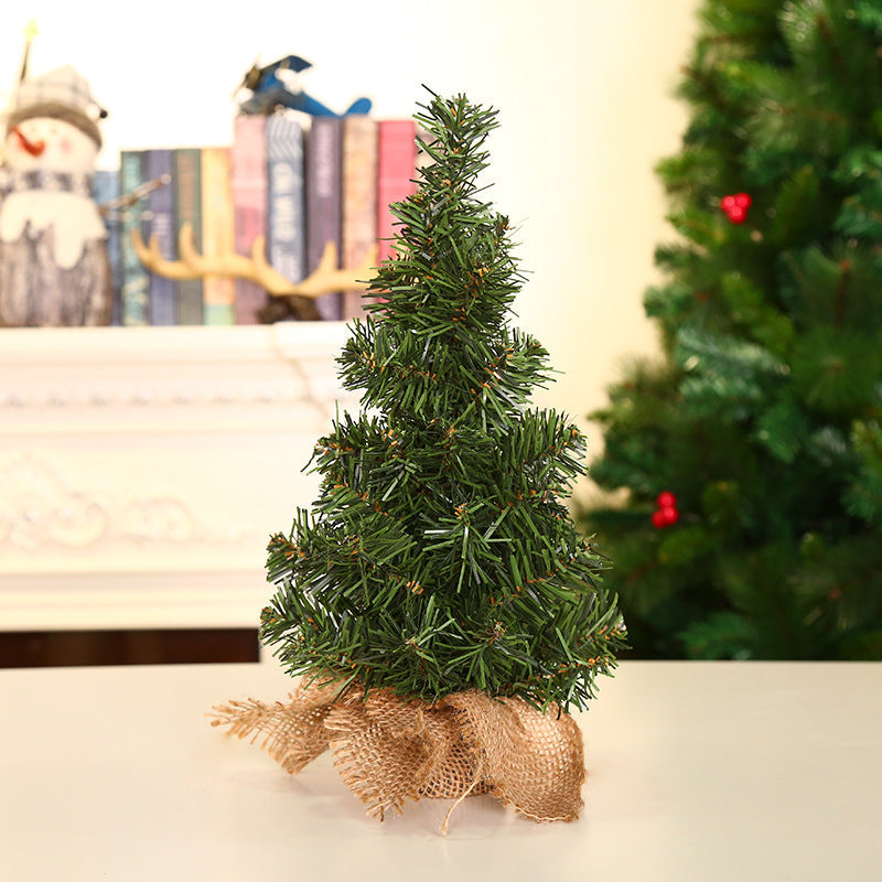 Christmas Tree Linen Bottom Window Table Ornament