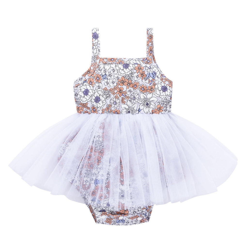 Sling Triangle Bottom-covering Floral Jumpsuit