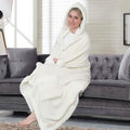 Jellie Cozy and Ultra Plush Sherpa Hoodie Throw