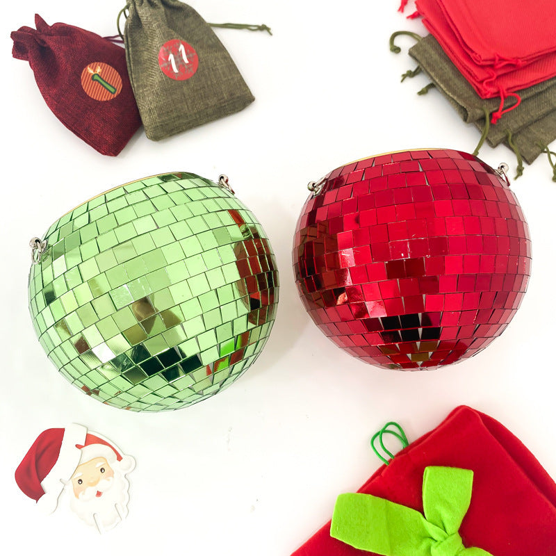 Cross-border Disco Ball Planter Hanging Mirror Spherical Plastic Flowerpot