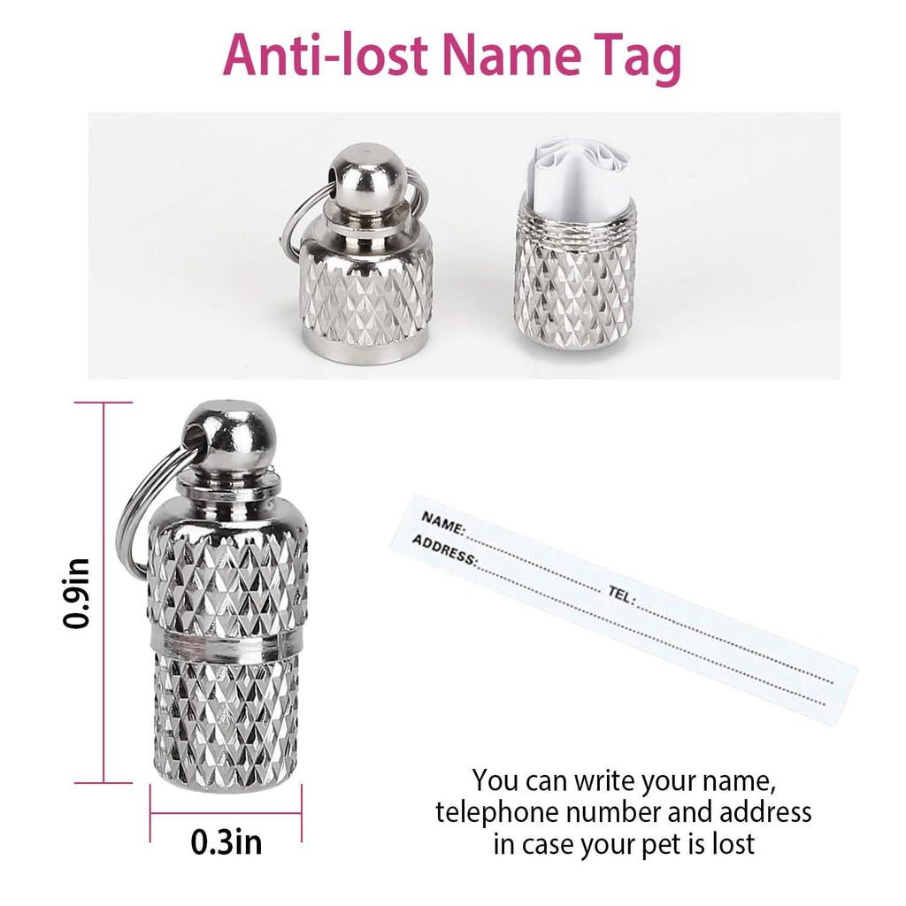 Ca2-Pack: Adjustable Kitten Collar with Bell Name Tag