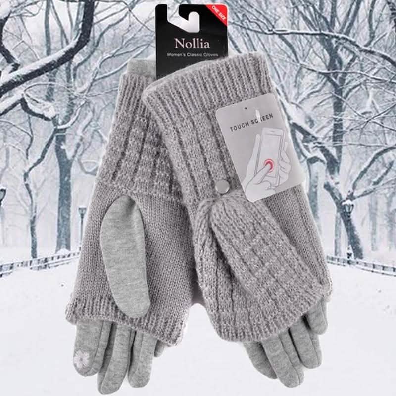 Cable Knit Women's Winter Cute Gloves