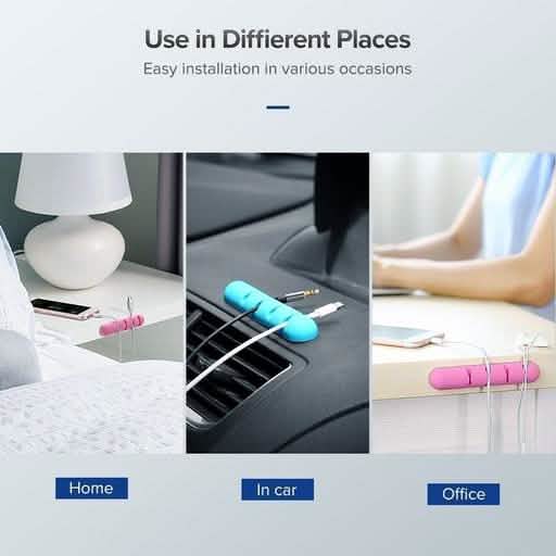 Cable Organizer Silicone USB Cable Winder