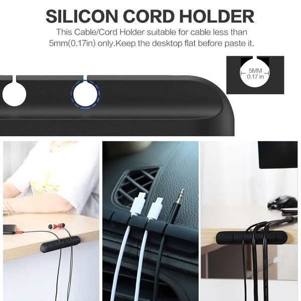 Cable Organizer Silicone USB Cable Winder