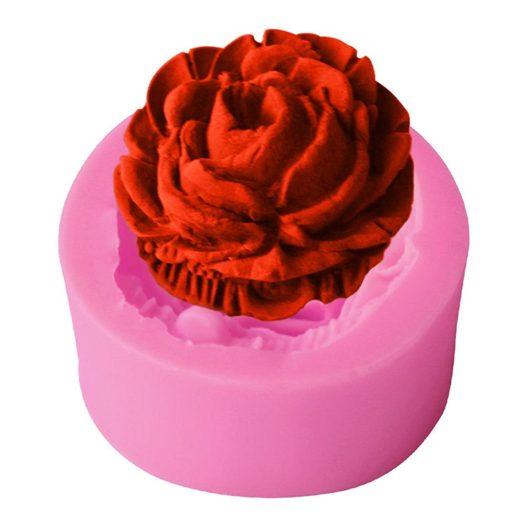 Cake Decorating Tools 3D Rose Flower Silicone Mold Gift Decorating Chocolate Cookie Soap Baking Molds Flower Bloom Rose Shape Silicone Soap 3D Cake Molds Cupcake Jelly Candy Chocolate Decoration Baking Tool Molds