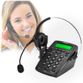 Call Center Dialpad Headset Telephone with Tone Dial Key Pad and Redial