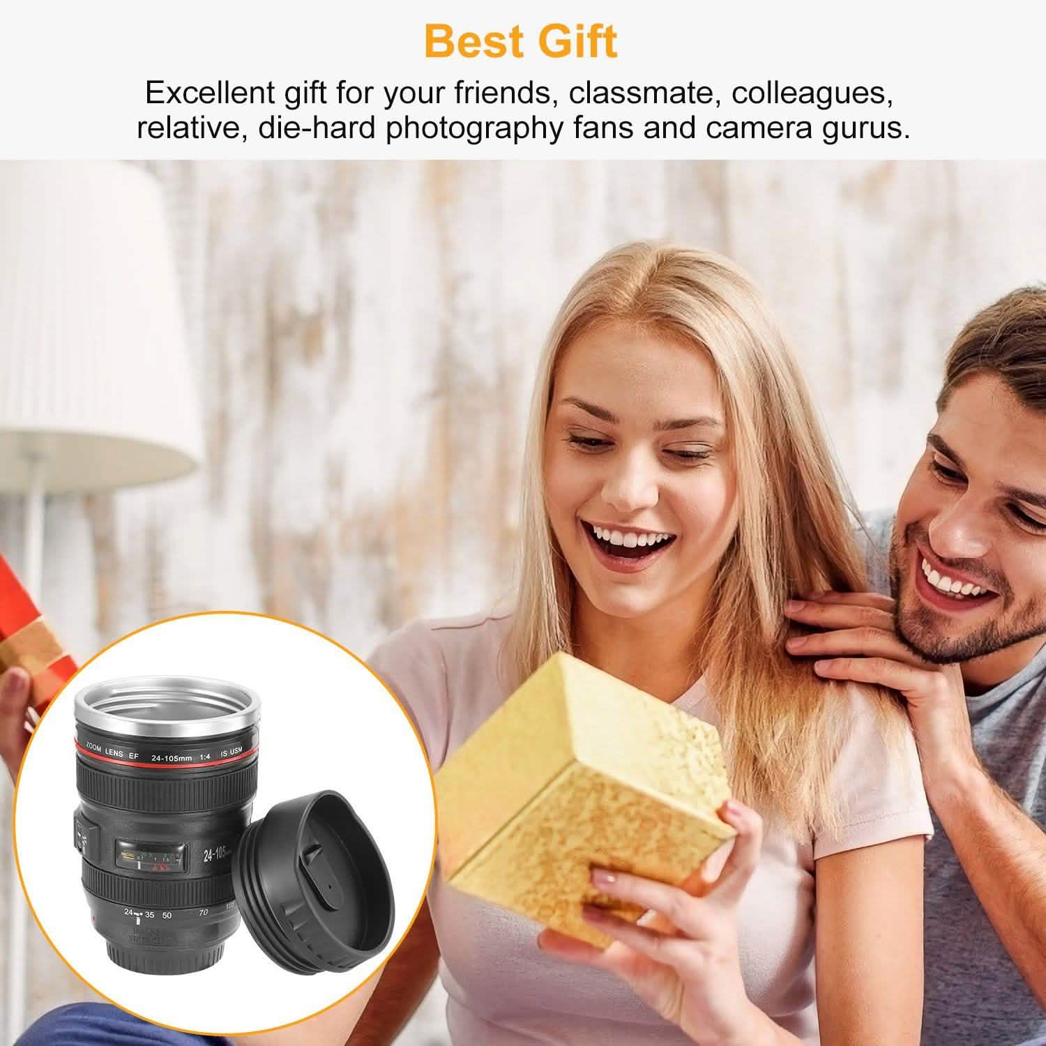 Camera Lens Coffee Mug Cup 13.6oz