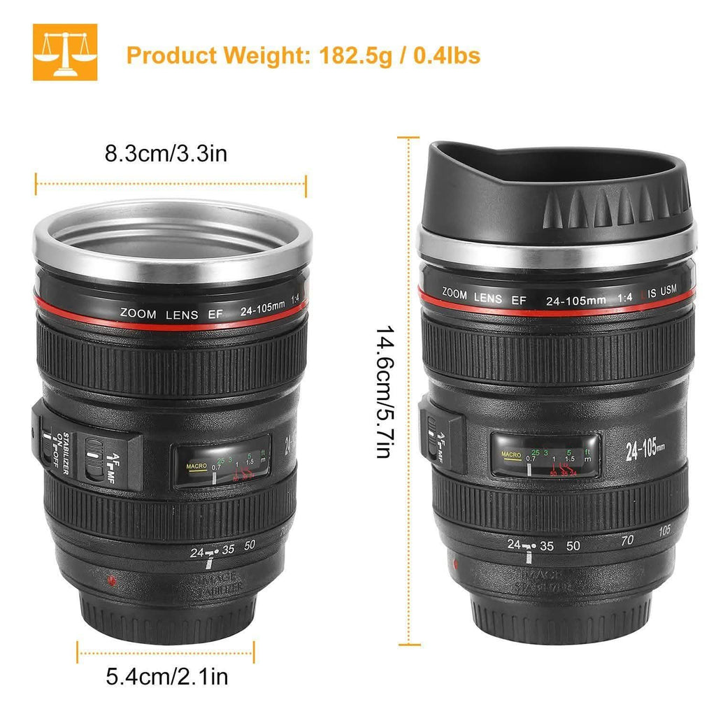 Camera Lens Coffee Mug Cup 13.6oz
