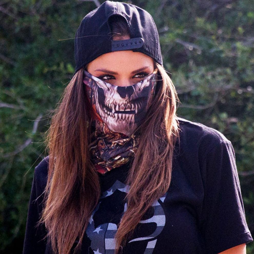 Camouflage Neck Gaiter Hunting Scarves Ice Silk Bandana Tubular Buff Half Mask Tactical Sport Headband Balaclava  Balaclava Seamless Magic Head Scarf Breathable Bandana Turban Outdoor Hiking Quick-Dry Sweat Absorbing Scarves Multifunction Beanie Hat